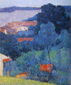 Alexej Von Jawlensky: Waldberg-Wasserburg, anno 1907, olio su tela, 53,5 x 46,8 cm., Collezione privata.